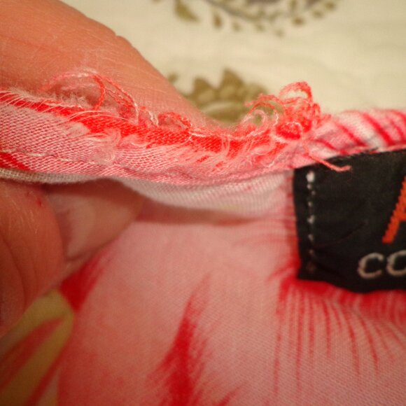 AKSHI COLLECTIONS Sleeveless Asymmetrical Midi Sundress O/S Hibiscus Pattern - Picture 9 of 9